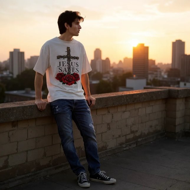Jesus Rette T-Shirt (Von Creator hochgeladen)