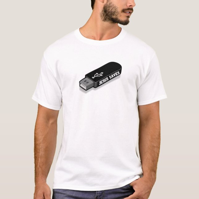 Jesus Rette Unisex-T-Shirt T-Shirt (Vorderseite)