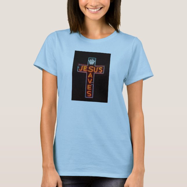 Jesus Rette Zeichen T-Shirt (Vorderseite)