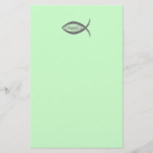 Jesus-Retter-Fisch-Symbol Briefpapier