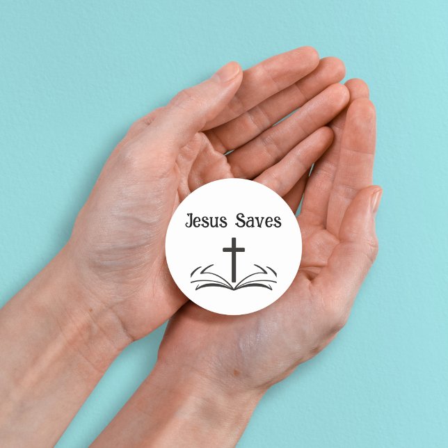 Jesus rettet Aufkleber (Von Creator hochgeladen)