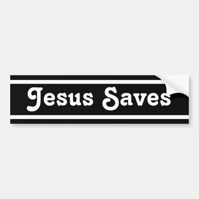 Jesus rettet autoaufkleber (Vorne)