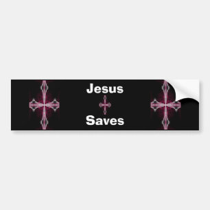 Jesus rettet Autoaufkleber