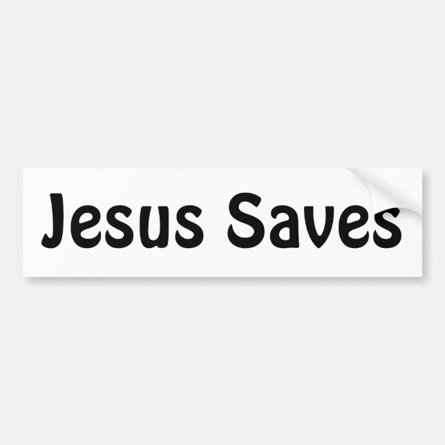 Jesus rettet autoaufkleber (Vorne)