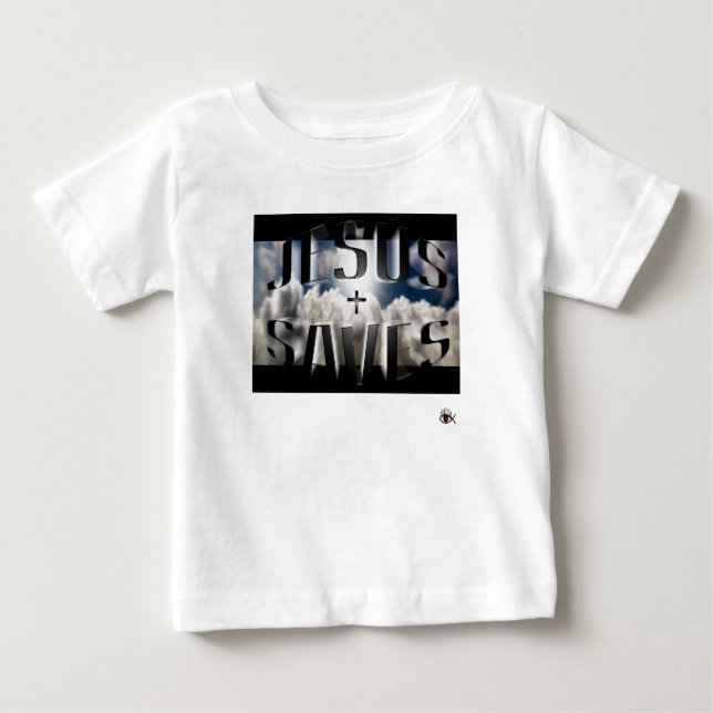 Jesus rettet baby t-shirt (Vorderseite)