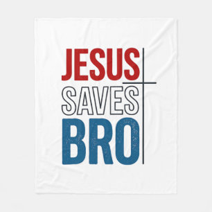Jesus rettet Bro Christliche Typografie T-Shirt De Fleecedecke