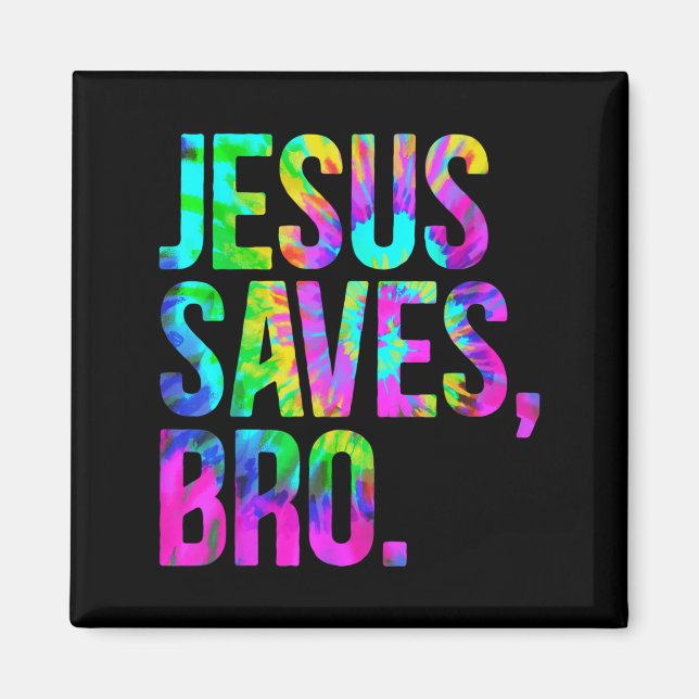 Jesus rettet Bro, christlicher Glaube Magnet (Vorne)