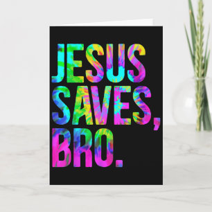 Jesus rettet Bro, christlicher religiöser Glaube g Karte