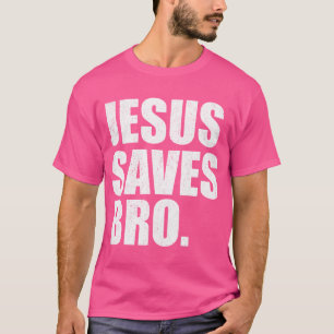 Jesus rettet Bro - Vintage lustiger christlicher G T-Shirt