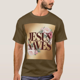 Jesus rettet Brown T-Shirt