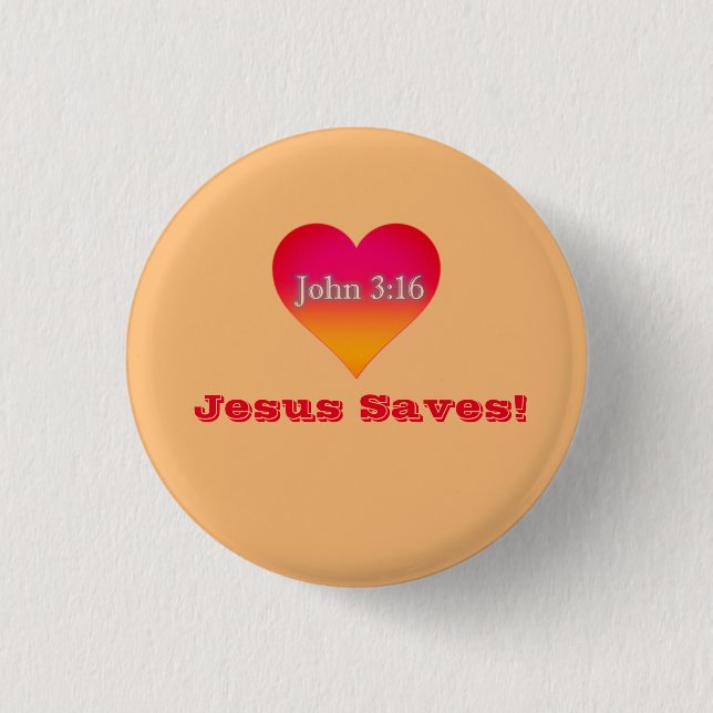 Jesus rettet! button (Vorderseite)