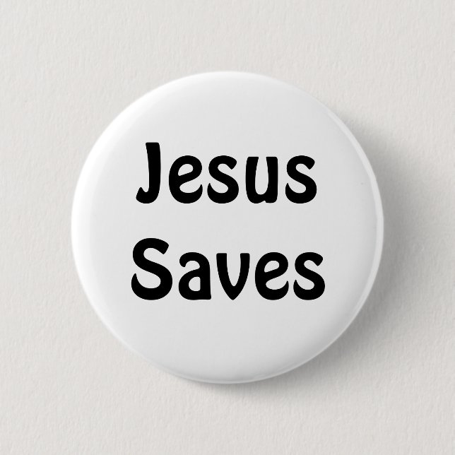Jesus rettet button (Vorderseite)