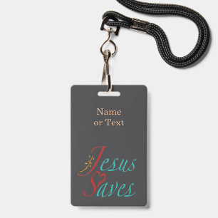 Jesus rettet Christliches Zitat Schwarz Ausweis