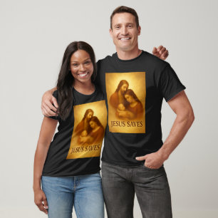 Jesus rettet einzigartige christliche Geschenke Ch T-Shirt