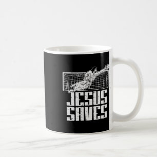 Jesus rettet Fußball Christian Torwart Torhüter Kaffeetasse