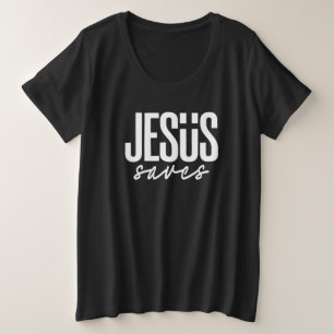 JESUS RETTET GROßE GRÖßE T-Shirt