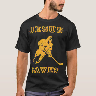 Jesus rettet Hockey T-Shirt