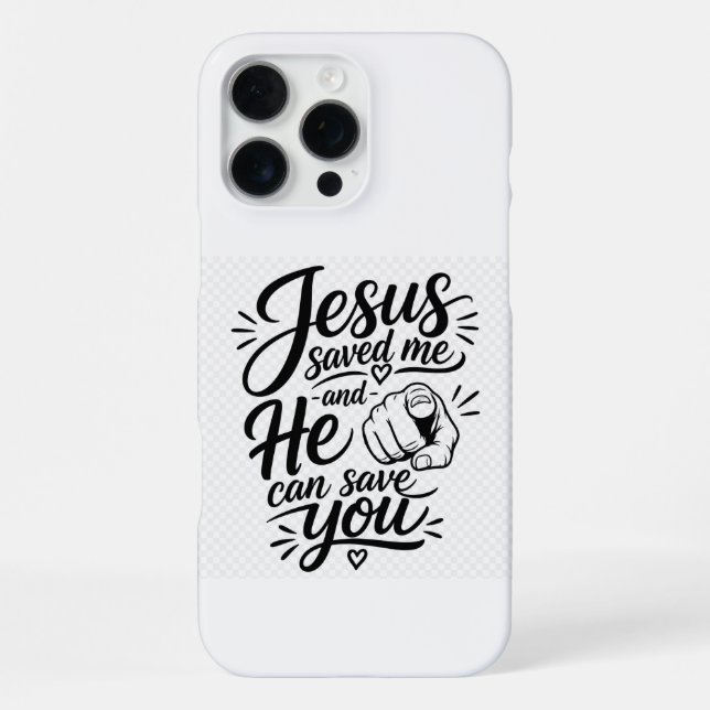 Jesus rettet iPhone hülle (Rückseite)