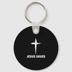 Jesus rettet kleines Kreuz großer Glaube 3 Christu Schlüsselanhänger