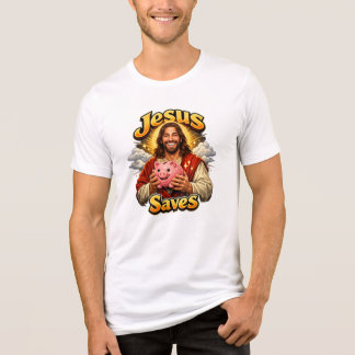 Jesus rettet - Lustiges Vintage Tri-Blend Shirt