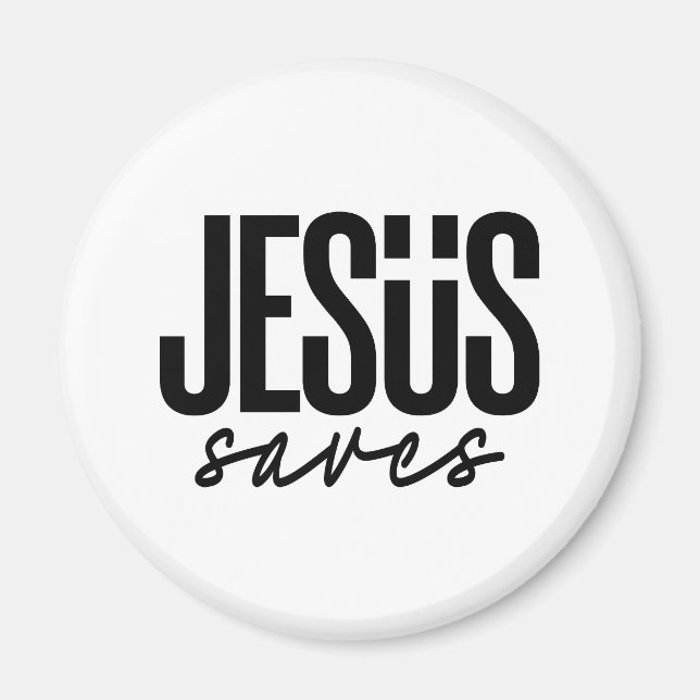 JESUS RETTET MAGNET (Vorne)