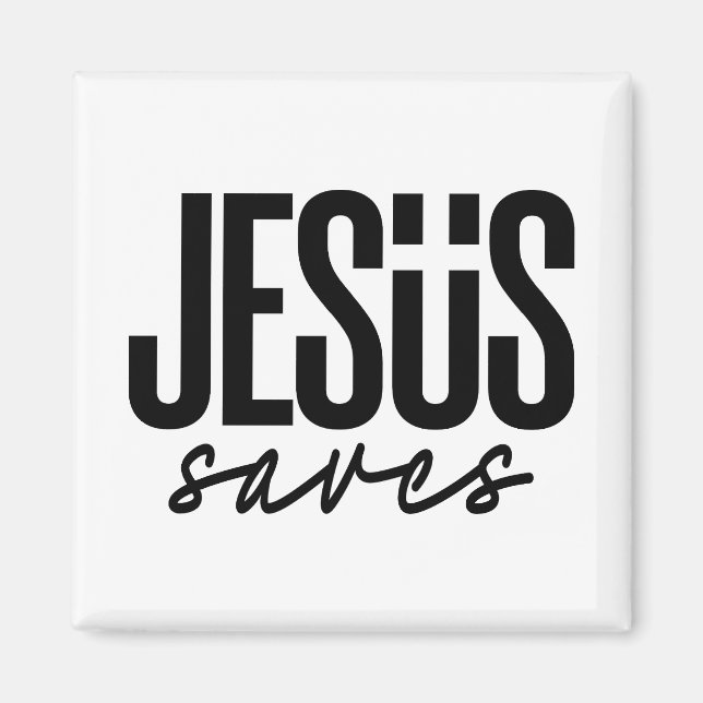 JESUS RETTET MAGNET (Vorne)