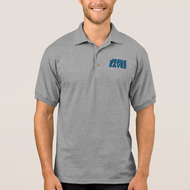 Jesus rettet polo shirt (Vorderseite)