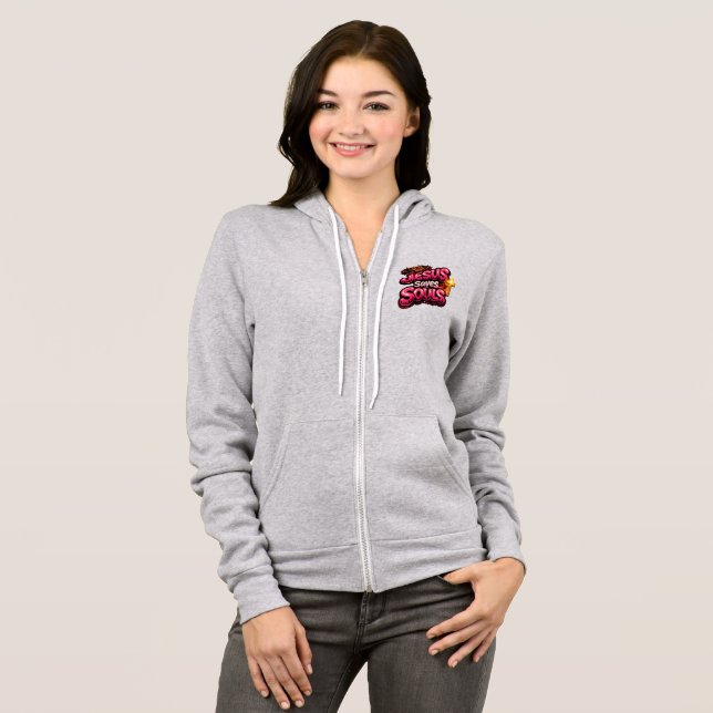 Jesus rettet Seelen  Hoodie (Vorne ganz)