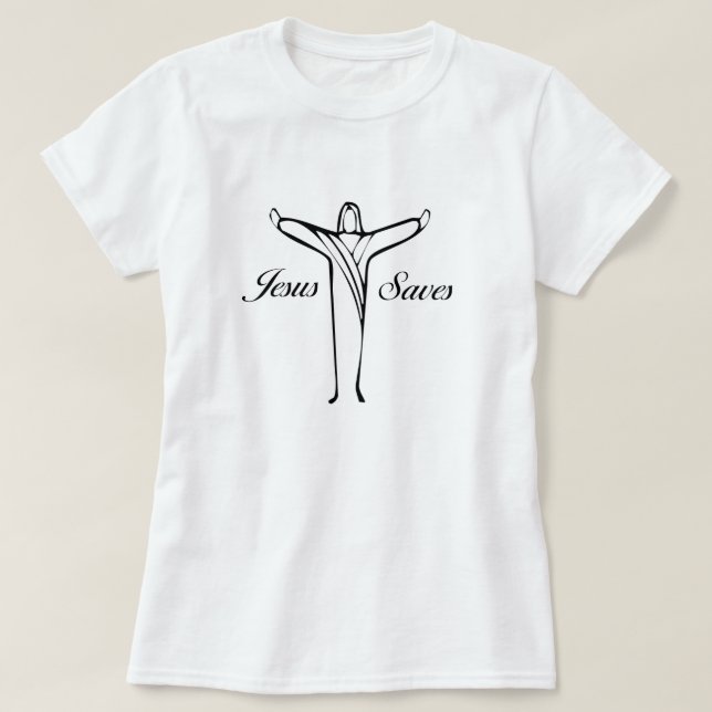 Jesus rettet T-Shirt (Design vorne)