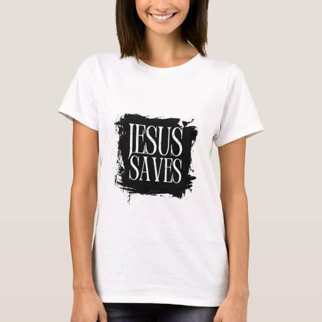 Jesus rettet T-Shirt (Vorderseite)