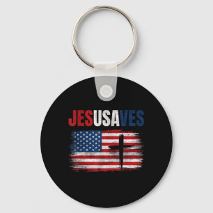 Jesus rettet Usa Jesusaves Christlich Religiös Schlüsselanhänger