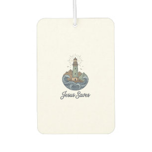 Jesus rettet Vintage-Leuchtturm-Christen-Shirt_1 Autolufterfrischer