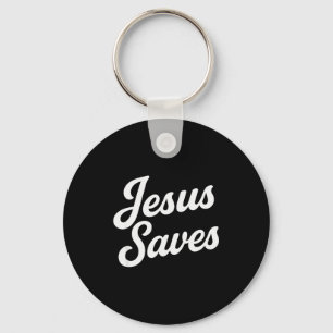 Jesus rettet Vintage-Schrift Schlüsselanhänger