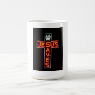 Jesus rettet Zeichen Tasse