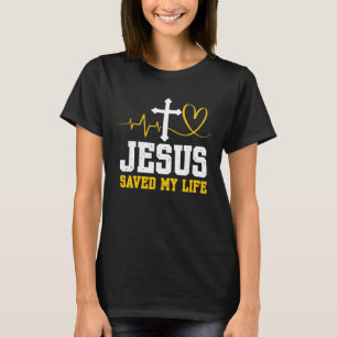 Jesus rettete mein Leben Gott Religion Christliche T-Shirt