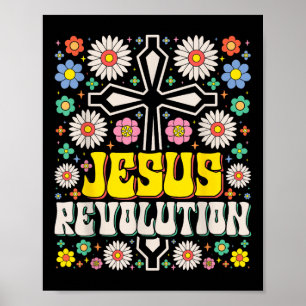 Jesus Revolution Der Glaube Retro Groovy Christlic Poster