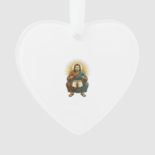 Jesus richtet unangenehmen Wedgie beim Kniebeugen  Ornament