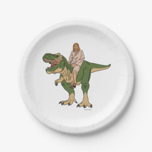 Jesus Riding T-Rex Pappteller