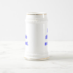 Jesus ritt keinen Elefanten Bierglas