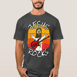 Jesus Rocks Bass Gitarre, Church Bassist, Wortgeda T-Shirt