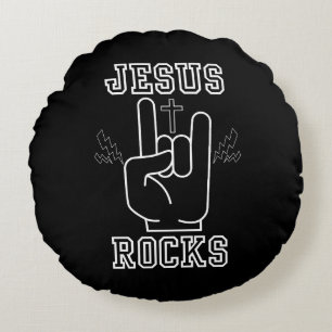 Jesus Rocks Bibelfestival Rundes Kissen