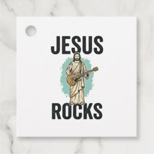 Jesus Rocks Gitarre Vintage Christliche Gravur Des Geschenkanhänger
