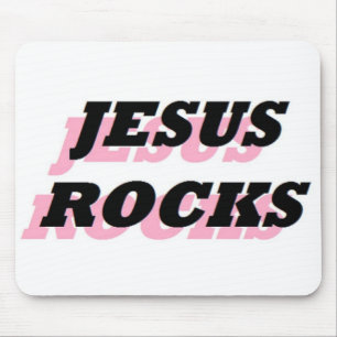 JESUS ROCKS MOUSEPAD