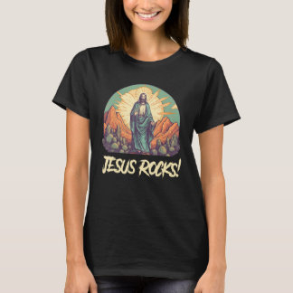 Jesus Rocks Musician Rocker Christ T-Shirt