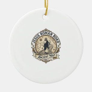 Jesus Römische Straße Antike Karte Jesus Römische  Keramik Ornament