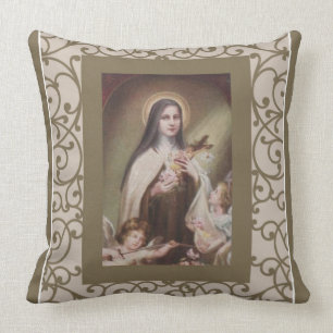 Jesus-Rosen-Engels-Kruzifix St. Therese Kinder Kissen