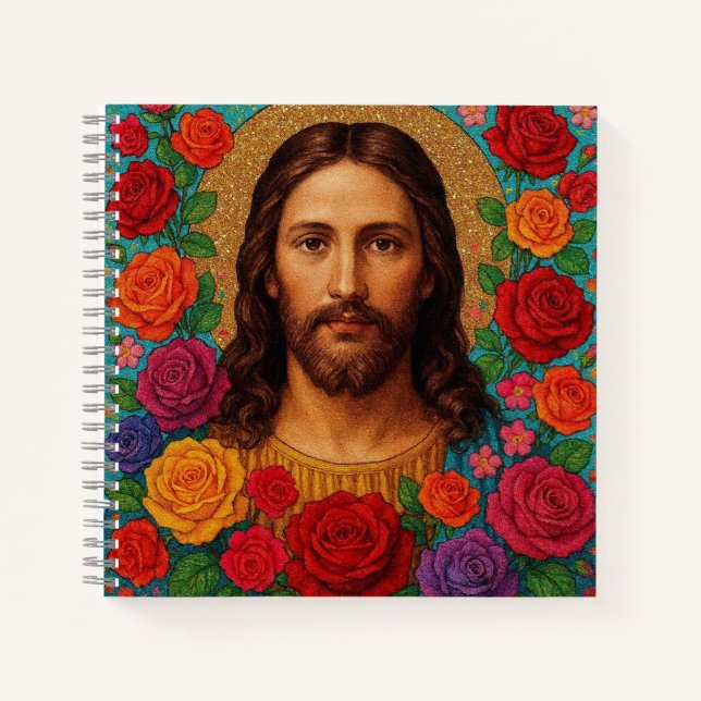 Jesus Roses Notebook. Notizbuch (Vorderseite)