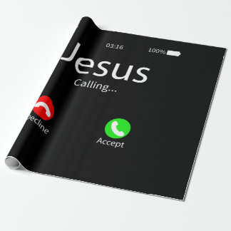 Jesus ruft Christlich Geschenkpapier