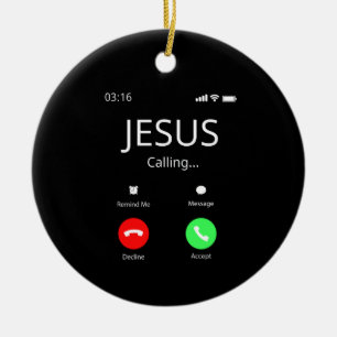 Jesus ruft - Christlich Keramik Ornament