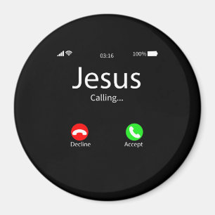 Jesus ruft Christlich Magnet